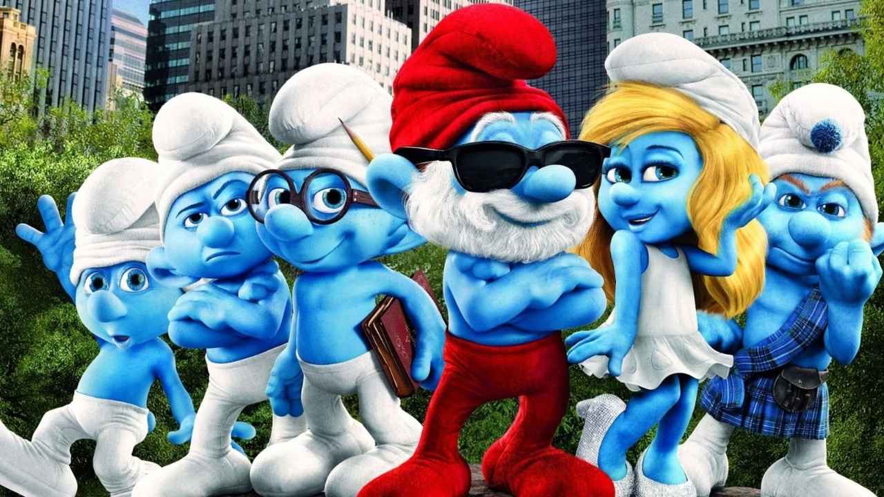 Smurfs 2025 cast Rihanna Smurfette John Goodman Papa Smurf
